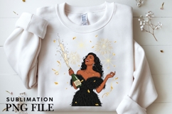 Celebration motivational woman png design for T-shirts Product Image 3