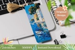 Summer Bookmark Template, Art Bookmark Sublimation Product Image 1