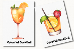Colorful Cocktail 32 Cliparts Collection Product Image 6
