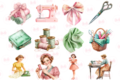 Mothers Day Sewing Clipart Set Of 49 Png Bundle Product Image 2