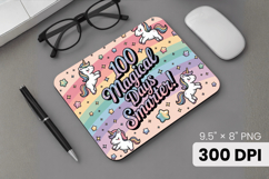 100 days of school Mouse Pad, Teacher PNG Sublimation Design Product Image 1