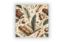 Dark Academia Digital Paper Pack, Seamless Vintage Pattern Product Image 6