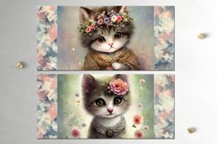 20 Cats Mug designs | watercolor Sublimation design bundle Product Image 6