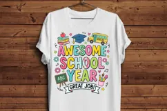 Awesome School Year PNG, Great Job School PNG, Back to Schoo Product Image 3