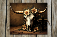 Halloween cow | 4 Skinny tumbler sublimation designs P2 Product Image 2