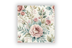 French Country Floral Seamless Digital Paper, Shabby Chic Product Image 6