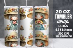 Spring Gnome Skinny Tumbler Sublimation Product Image 1