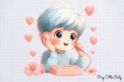 Coquette Valentine Sublimation Clipart PNG Product Image 1