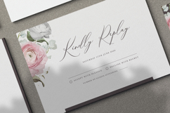 beautiful wedding card invitation set with roses flower Product Image 6