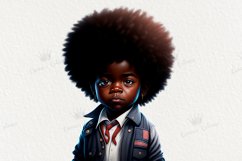 4Th July Black Little Boy Clipart, American Little Boy. Product Image 6