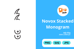 Novox Stacked Monogram Product Image 1