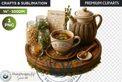 Cosy Witch's Apothecary magic Clipart PNG witchcraft graphic Product Image 1