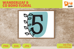 Wanderleaf &amp; Co Boho Floral Monogram Product Image 1