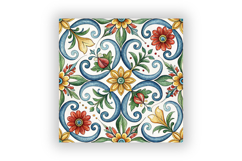 Italian Vibes Watercolor Seamless Pattern, Mediterranean Product Image 6