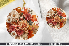 Flower Stained Glass Ornament PNG, Digital Download File Product Image 1