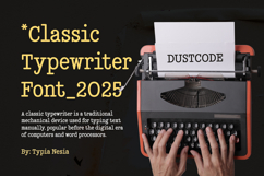 Dustcode - Classic Typewriter Font Product Image 5