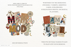 Mother's Day Mama Collage PNG Sublimation Product Image 2