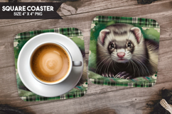 Pets &amp; Cute Animals Square Coaster Bundle, Pet Lover Gift Product Image 6