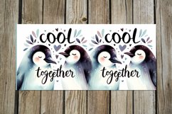 Valentine animals | cute penguin mug sublimation design PL Product Image 2