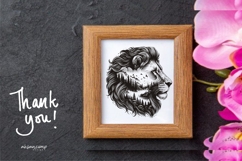 Lion Silhouette Landscape Vector Product Image 6