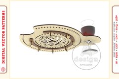 Wine Serving Tray - laser cutting file - Glowforge ready SVG Product Image 4