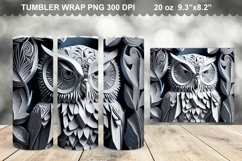 3D Owl Tumbler Sublimation Bundle - 3D Owl Tumbler Wrap Product Image 7