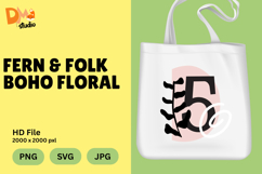 Fern &amp; Folk Boho Floral Monogram Product Image 1
