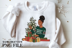 Christmas motivational women png design for T-shirts Product Image 3