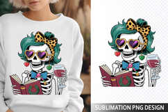 Funny Skeleton Messy Sublimation Design - Funny Skeleton PNG Product Image 1