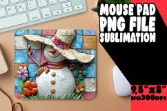 Snowman Wonderland Sublimation Mouse Pad - Summer Magic Product Image 1