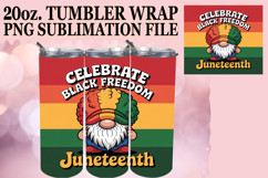 Uplifting spirits 20oz tumbler wrap, Juneteenth Product Image 1