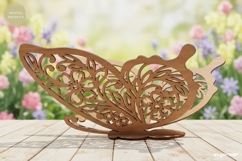 3D Floral Butterfly Laser Cut | Glowforge | SVG Product Image 2