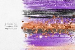 Sparkling Halloween Glitter and Foil Brushstrokes Product Image 3