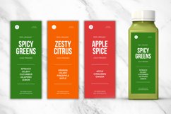 Editable Fresh Juice Bottle Label Sticker Canva Template - 1 Product Image 3