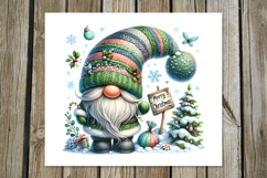 Christmas gnome | Watercolor xmas tumbler sublimation PL2 Product Image 2