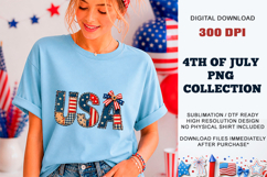 4th of July Faux Patchwork USA PNG | Sublimation DTF Product Image 8
