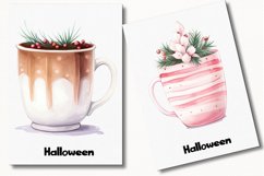 Pastel Mug Christmas Watercolor 38 Cliparts Ai Generated Art Product Image 6