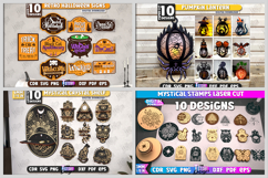 250 Halloween Mega Bundle Laser Cut, Spooky Signs, Earrings Product Image 7