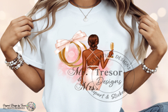 Mr And Mrs Bun Bride PNG Wedding Shirt Design Sublimation Product Image 8