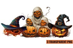 Watercolor Halloween Clipart Sublimation, PNG Product Image 1