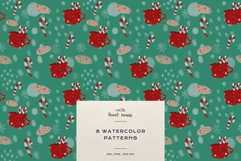 Christmas Patterns Santa Winter Print Digital Paper JPEG Product Image 6