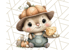 Thanksgiving Woodland Animals Clipart PNG Product Image 2