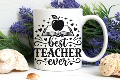 Best Teacher Ever Svg, Back To School Svg, Appreciation Svg. Product Image 7