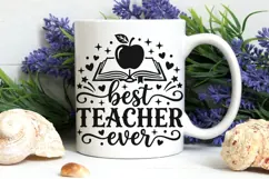 Best Teacher Ever Svg, Back To School Svg, Appreciation Svg. Product Image 7