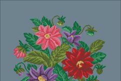 Vintage Cross Stitch Scheme Flowers 13 Product Image 4