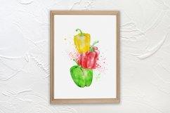 Watercolor Bell Peppers Art Print Product Image 6