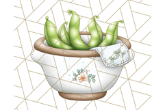 Cottagecore Kitchen Chicken Clipart PNG, Fairytale Style Product Image 2