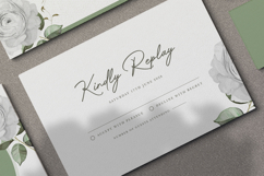 elegant wedding invitation card with roses flower Product Image 6