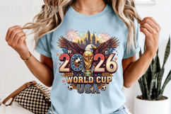 World Cup 2026 PNG USA Soccer Eagle Trophy Sublimation Product Image 5