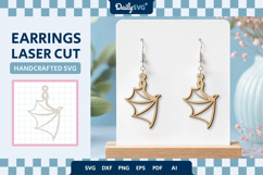 Demon Wings Earrings Laser Cut Product Image 2